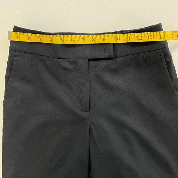 TALL Carlisle Black Wool Dress Pants, Sz 4, L33 - Picture 8 of 12